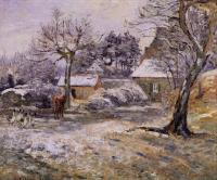 Pissarro, Camille - Snow at Montfoucault